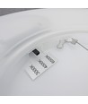 36W Nymphea Flat Duo LED loftslampe - 130lm/W, IP54, Ø40cm, CCT, hvid kant, inkl. lyskilde