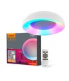 Edge loftlampe 72W - LED, dæmpbar, med fjernbetjening, RGB, hvid, 230V, lysstyrke 7500, forbrug 72