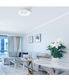 Edge loftlampe 72W - LED, dæmpbar, med fjernbetjening, RGB, hvid, 230V, lysstyrke 7500, forbrug 72
