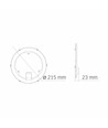 24W LED modul til loftlampe - 2900lm, Ø21,5cm, 4000K, flicker free