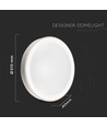 Dæmpbar 30W/60W Designer loftlampe - Ø51cm, justerbar kulør, hvid, inkl. fjernbetjening