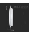 60W LED Designer loftslampe med stjernehimmel - 6000lm, dæmpbar, CCT, inkl. fjernbetjening, Ø56,5cm