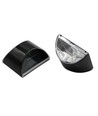 2x Solcelle væglampe LED - Sort, flot væg-effekt, udendørs