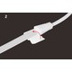 Stik til 230V LED strip (Slim COB) - Inkl. endeprop, 230V