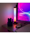 2 stk. ambient gamer bordlamper - RGB løbelys, 360° effekt, 33 cm
