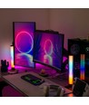 2 stk. ambient gamer bordlamper - RGB løbelys, 360° effekt, 33 cm