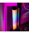 2 stk. ambient gamer bordlamper - RGB løbelys, 360° effekt, 43 cm