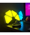 10 stk. Hexagon Tri Panels - Væglys, RGBIC, fjernbetjening, app styring