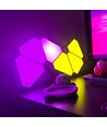10 stk. Hexagon Tri Panels - Væglys, RGBIC, fjernbetjening, app styring