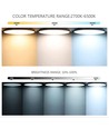 39W CCT loftlampe med RGBIC backlight - Ø30cm, Tuya, inkl. fjernbetjening