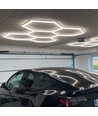 Hexagon LED 5 felter komplet sæt - RA95, 168W. inklusiv strømtilslutning