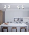 VT-47050 skinnespot 40W - COB LED, 3i1, hvidt hus, hvid reflektor, hvid bagdæksel