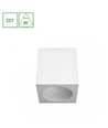 Chloe påbygget 7W - CCT, 230V, 45°, IP20, UGR19, Ø90x100mm, hvid, kvadratisk