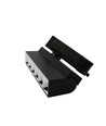 36W 3-faset RA92 justerbar LED lysskinne - Sort, 23,5 cm