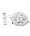 17cm / 18W RGBIC+CCT LED indsats med linser - Erstat G24, cirkelrør og kompaktrør
