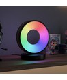 Cirkel RGBIC lampe - 18x15cm, Bluetooth, 5V USB