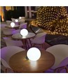 Ø12 cm RGB LED bold - Genopladelig, med fjernbetjening, IP66