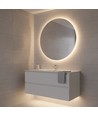 5m 9W/m vandtæt slim COB strip - 230V, IP67, 296 LED/m, tape på bagsiden, op til 50m