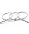 5m 9W/m vandtæt slim COB strip - 230V, IP67, 296 LED/m, tape på bagsiden, op til 50m