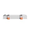 12W GRID S loftlampe - 1200lm, CCT, hvid kant