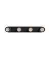 Loftlampe med 4 spots, GU10 - Sort, IP20 indendørs, uden lyskilde