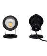 12-24V LED havelampe - 6W, sort, spyd, 450 lm, IP65