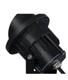 12-24V LED havelampe - 6W, sort, spyd, 450 lm, IP65