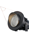 12-24V LED havelampe - 6W, sort, spyd, 450 lm, IP65