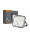20W LED solcelle projektør med sensor - 1400lm, IP65, 5000K, grå, udendørs