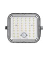 20W LED solcelle projektør med sensor - 1400lm, IP65, 5000K, grå, udendørs