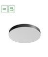 36W Nymphea Optima CCT loftlampe - 120lm/W, Ø40cm, sort ring, justerbar CCT, IP20
