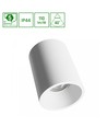 Orbito overflade 10W - varm hvid, 230V, 40°, IP44, UGR19, RA90, Ø75x100mm, hvid, rund