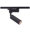 6,5W 1-faset RA98 skinnespot - Sort, 1F2W