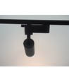 6,5W 1-faset RA98 skinnespot - Sort, 1F2W