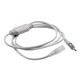 Stik til 230V LED strip (Slim COB) - 2 meter, Inkl. endeprop, 230V