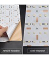 25x25cm 17,5W foldbar RGB+NW LED ark RA95 - 24V DC, IP20