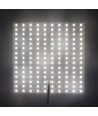 25x25cm 17,5W foldbar RGB+NW LED ark RA95 - 24V DC, IP20