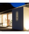 VT-11112 LED væglampe 12W - 4000K, sort hus, IP65