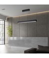 VT-7-44 LED pendelarmatur 40W - lineær, hængende, Samsung chip, op/ned system 3i1, sort hus
