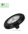 20W AR111 GU10 LED pære, RA90 - 30°, sort hus, 2700K, 1600lm, 5 års garanti