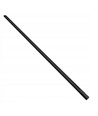 2 meter skinne til skinnespots - Sort, 1-faset, 1F2W, komplet med tilslutning og endeprop
