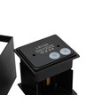 6W Dæmpbar CUBIC PRO væglampe - IP65, sort, sløjfbar, justerbar, firkantet, op/ned, inde / ude, inkl. lyskilde