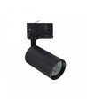 6W 3-faset Dæmpbar GU10 DimToWarm skinnespot - Sort, 1800K-3000K, Inkl. lyskilde