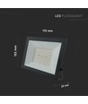 50W LED projektør - Arbejdslampe, udendørs