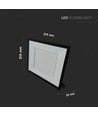 200W LED projektør - IP65, arbejdslampe, udendørs