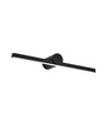 10W LED spejllampe - 153lm/W, IP65, sort aluminium, 180° lysspredning