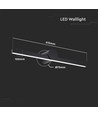 10W LED spejllampe - 153lm/W, IP65, sort aluminium, 180° lysspredning