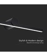 10W LED spejllampe - 153lm/W, IP65, sort aluminium, 180° lysspredning