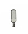 100W skumrings LED gadelampe - Skumringssensor, Ø60 mm, grå, IP65, IK09, 230V