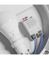 E27 Sløjfbar Sensorlampe - IP65 mikrobølgesensor, IK08, Ø30cm, Højde: 9cm, uden lyskilde